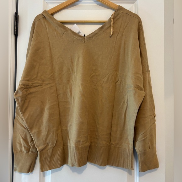 Banana Republic Forever Sweater Beige Size Large NWT - Picture 2 of 6